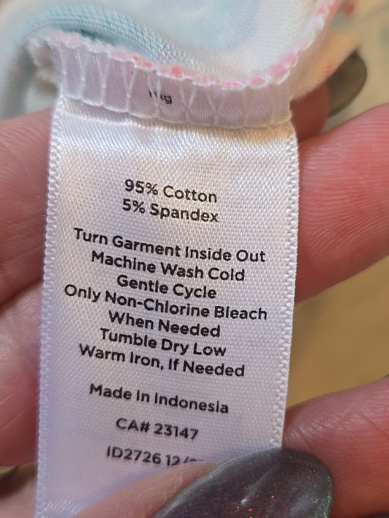 Talbot's Watercolor Seahorse Print Cotton Tee - Picture 5 of 6